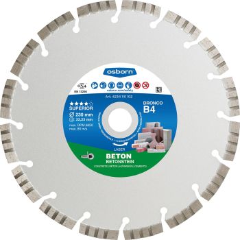 Алмазный отрезной диск 300x2.8x20.0 B4 superior OSBORN/DRONCO 4304105100