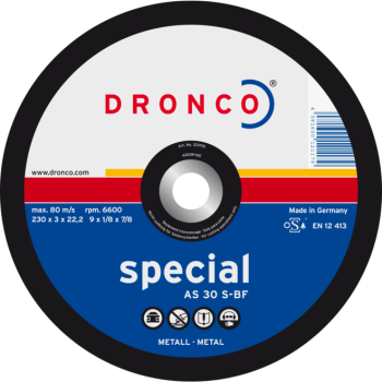 Cutting disc 115x3.0x22 AS30S superior DRONCO 1111115100