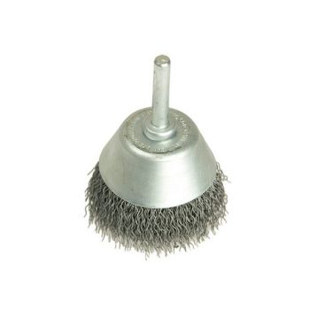 Cup brushes 50x6 crimped steel wire 0.3mm 435.162 LESSMANN