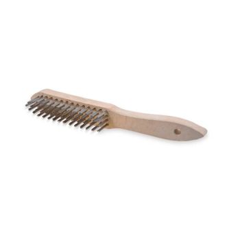 Hand-held brushes wooden body 3-rows straight brass coated steel wire 0.35mm. 0001-152023 OSBORN