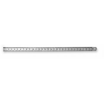 Steel ruler  200x13x0.3 mm INOX Art. 497.205 SCALA