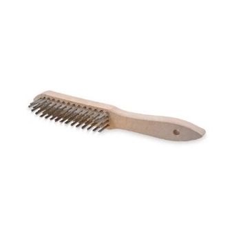 Hand-held brushes wooden body 4-rows straight steel wire 0.35mm. 0001-151134 OSBORN