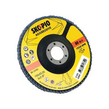 Flap disc 150x22 zircon SKORPIO/METALYNX  40 tapered WEILER 239769