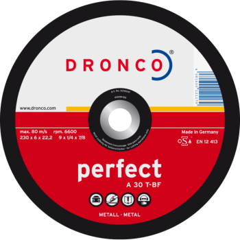 Обдирочный диск 230x 6.0x22 A 30T perfect T42 DRONCO 3236041101