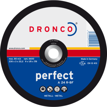 Cutting disc 115x3.0x22 A 24R PERFECT DRONCO 1110015100