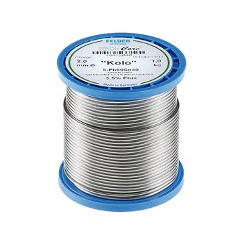 solder wire 1.0 mm 250g flux 183-190°C (60% Sn, 40% Pb)