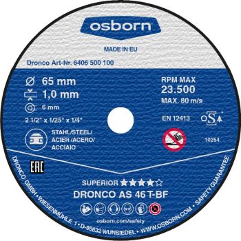 Обдирочный диск  60x6.0x6 AS46T MINI superior T41 DRONCO 6406000100