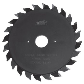 Circular saw blade ettelõike 120x 2.8-3.6 x22mm TCT  Z=12+12 Art. 225393.1 12+12  FZ  PILANA