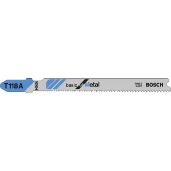 Tikksaeterad T118A  92.0 mm BASIC FOR METAL 5tk/p BOSCH 2608631013