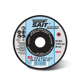 Обдирочный диск 150x 6.5x22 XA24Q inox PREMIUM-DS T27 SAIT 00075