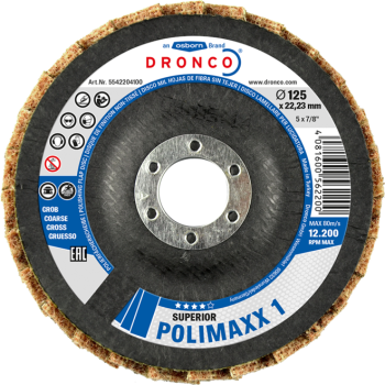 Лепестковый диск POLIMAXX 1 115x22.23mm Superior DRONCO 5541204100