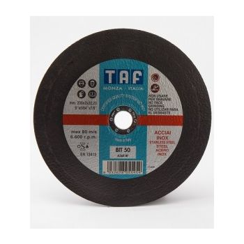 Cutting disc 230x2.0x22 A 36R Inox BIT50 TAF