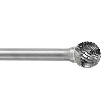Carbide burr long KUD Ball 3.0x 2.7x3.0-100mm FINE Tungsten Carbide D30303-4-100 PROCUT