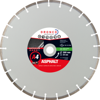 Алмазный отрезной диск 600x3.8x25.4 A4(A2) ASPHALT superior DRONCO 4604930100(4606930)