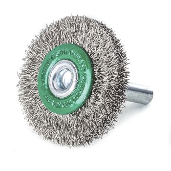 Wheel brushes 100x16x6 stainless wire 0.3mm 410.185 LESSMANN
