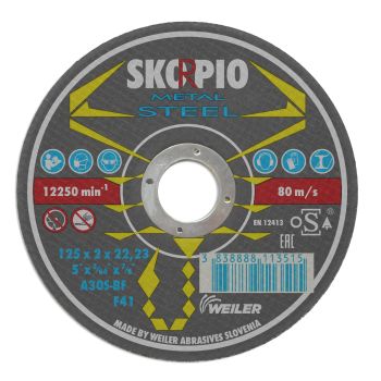 Cutting disc 230x3,0x22 A 30S-BF standart SKORPIO 136002