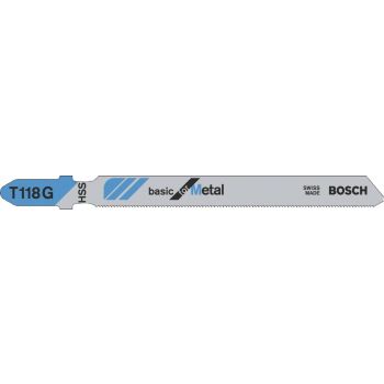Пилки для лобзика T118G  92.0 mm BASIC FOR METAL 5tk/p BOSCH 2608631012
