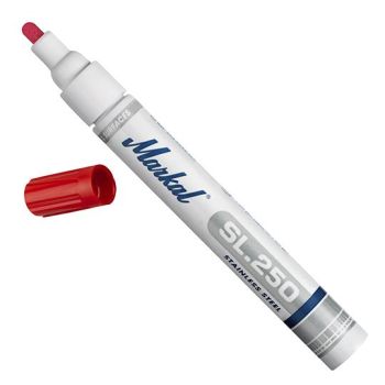 Маркер SL.250 3mm красный  (сертифицирован для нерж.стали)  MARKAL  31200329