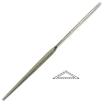 Needle diamond file threesquare L=160 mm STELLA 023TR2160