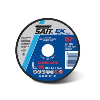 Cutting disc 125x1.6x22 A46R inox EK WINNER-TM SAIT 09012