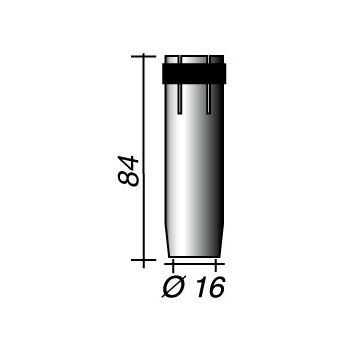Gas Nozzle d.16mm PLUS36 TRAFIMET MC0027