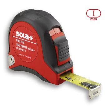 Measuring tape   5.0 m/19 mm accuracy EC Class 1 PRO-TM5 SOLA 50022101