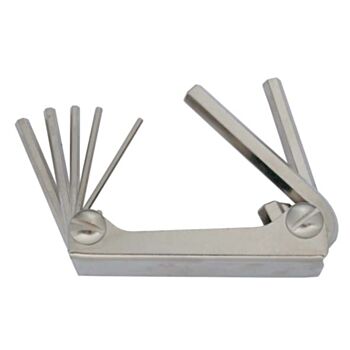 L-kuuskantvõtmete komplekt kokkuklapitavad 3/32-3/16-7/32-1/4-5/16-3/8" 6-osa CrMoV No.159SK-8 ELORA