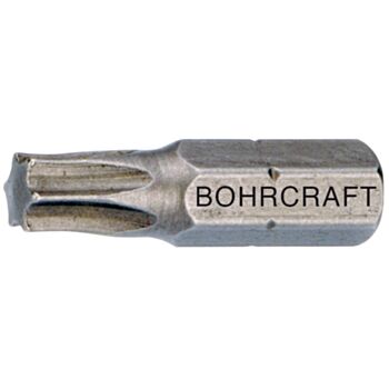 Screwdriver Bit 1/4" L=25.0mm TORX- 8 1/4" BOHRCRAFT 61401500825