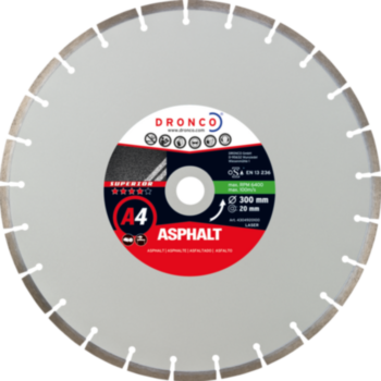 Teemantlõikeketas  300x2.8x25.4 A4 ASPHALT superior DRONCO 4304930100