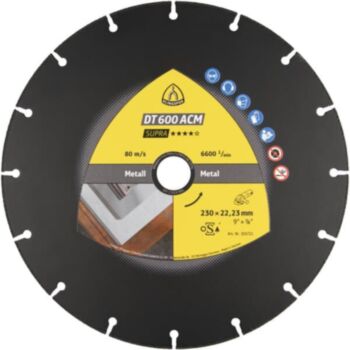 Diamond Cutting Disc 125x1.3x22 SUPRA DT600 ACM KLINGSPOR 355722