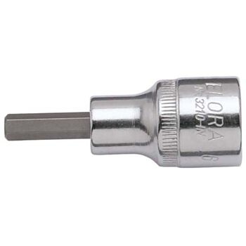 Screwdriver socket 1/2" hexagon 12x 60 M14 No.3210-IN12 ELORA