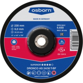 Lihvketas 150x 6.0x22 AS24/30T superior T42 OSBORN/DRONCO 3156520100