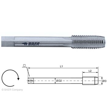 Keermepuur MASINA W19.8x14x 90 HSS-G FORM C 3:25 DIN477 300101001