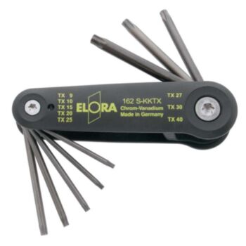 Набор ключей TORX T9-10-15-20-25-27-30-40 No.162S-KKTTX ELORA