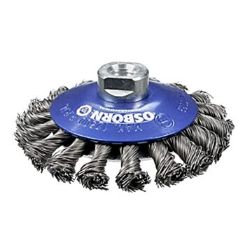 Bevel brush 115x15 .5/8x11NC knotted wire 0.50mm 0802-632151 ECO OSBORN