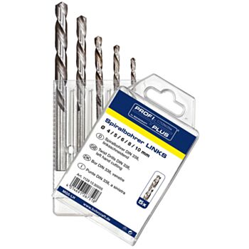 Набор сверл ЦИЛЛИНДРЧЕСКИЕ 4.0-10.0mm 5шт.HSS-G ЛЕВЫЕ пластиковый бокс BOHRCRAFT 11201310019