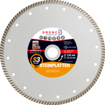 Teemantlõikeketas  230x2.8x22 S3 perfect DRONCO 4233460100(4230460)