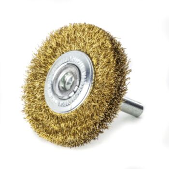 Wheel brushes  60x14x 6 brass wire 0.20mm 416.543 LESSMANN