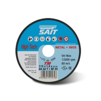 Lõikeketas 125x0.8x22 ZA60T inox PREMIUM-TM SAIT 01605