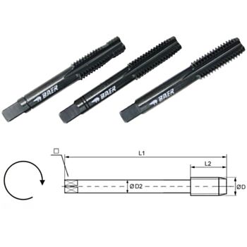 Keermepuur käsi M 5.0x0.80x 50 HSS-E VAP kuni 1400N/mm komplekt 3tk. 110305003 BAER