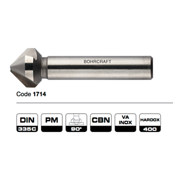 Süvipuur 20.50x 63x10h9  90°/t=3 PM DIN335 BOHRCRAFT 17140320590