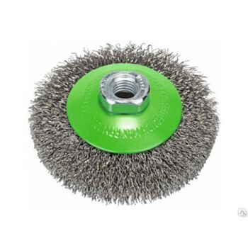 Bevel brush 115x10 M14x2 crimped stainless wire 0.30 mm 0002-513361 OSBORN