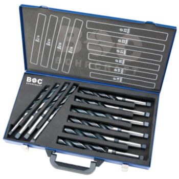 Puuride kompl. metallile KOONUS 14.0-30.0mm 10tk.HSS met.kohver BOHRCRAFT 14501410002