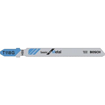 Пилки для лобзика T118G  92.0 mm BASIC FOR METAL 5tk/p BOSCH 2608631012