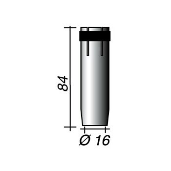 Gaasidüüs d.16mm MIG  EP36 TRAFIMET MC0027
