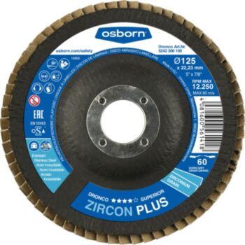 Lamellketas 125x22 ZIRCON PLUS 60 lame Superior OSBORN 5242106100