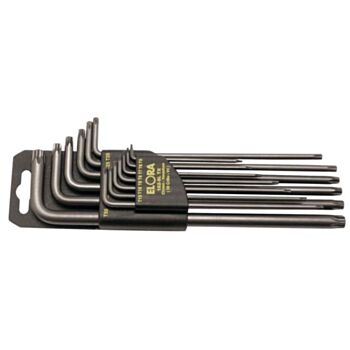 Набор ключей TORX длинные T5-6-7-8-9-10-15-20-25-27-30-40-50 пласт.футляр No.162SLTX ELORA