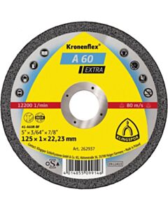 Lõikeketas 125x1.0x22 A 60inox EXTRA KLINGSPOR 262937