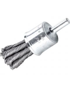 End brushes  6x6.0 knotted stainless wire 0.50mm 451.478 LESSMANN