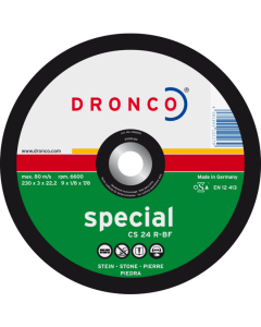 Отрезной диск по камню 115x3.0x22 CS24R SPECIAL DRONCO 1116015100
